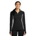 thumbnail image 1 of Sport-Tek LST854 Ladies Sport-Wick Stretch Contrast 1/2-Zip Pullover, Womens Sweaters, 1 of 1