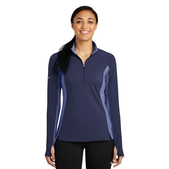 Sport-Tek LST854 Ladies Sport-Wick Stretch Contrast 1/2-Zip Pullover