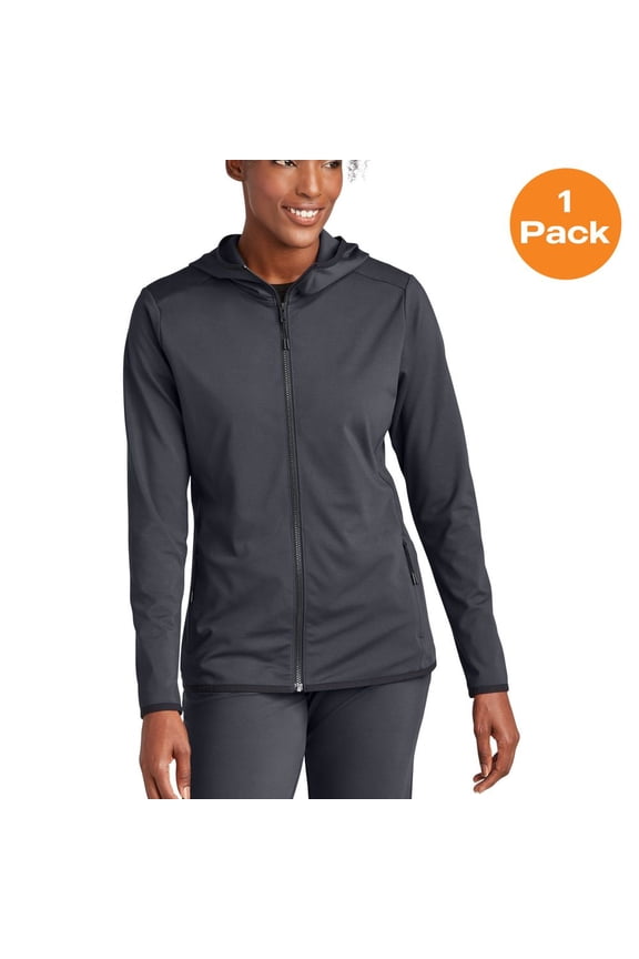 LST870 Ladies Circuit Hooded Full-Zip, Graphite, XXL, Sweatshirts & Hoodies
