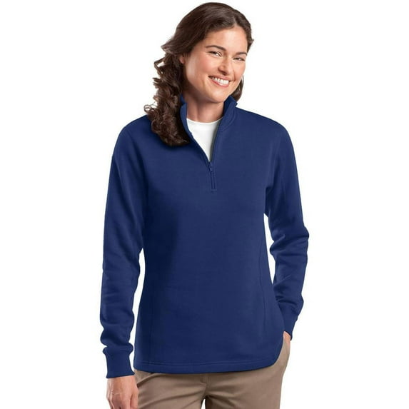 Sport-Tek Ladies 1/4-Zip Sweatshirt, royal S