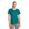 thumbnail image 1 of Sport-Tek Ladies Colorblock PosiCharge Competitor Tee-M (Tropic Blue/ Lime Shock), 1 of 6