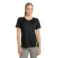 thumbnail image 1 of Sport-Tek Ladies Colorblock PosiCharge Competitor Tee-2XL (Black/ Lime Shock), 1 of 6