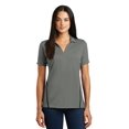 thumbnail image 1 of Sport-Tek Ladies Contrast PosiCharge Tough Polo-3XL (Dark Smoke Grey/ Black), 1 of 6