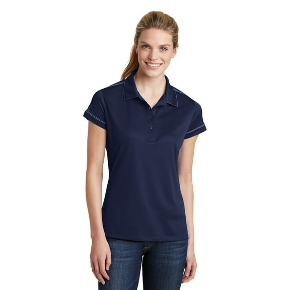 Sport-Tek Ladies Contrast Stitch Micropique Sport-Wick Polo