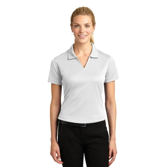 Sport-Tek L469 Ladies Dri-Mesh V-Neck Polo Shirt