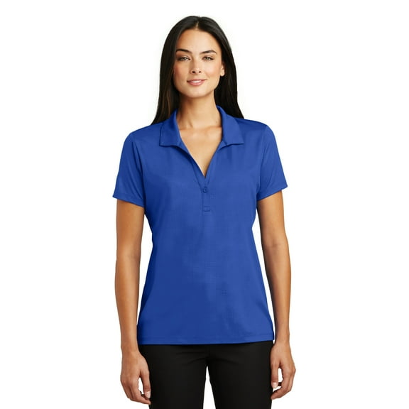 Sport-Tek Ladies Embossed PosiCharge Tough Polo-L (True Royal)