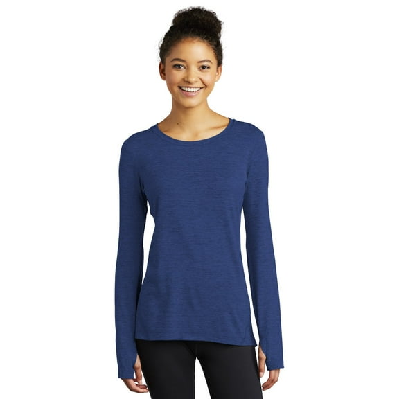 Sport-Tek LST710 Ladies Exchange 1.5 Long Sleeve Crew Tee