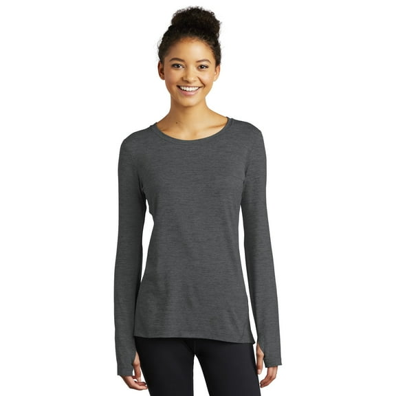 Sport-Tek LST710 Ladies Exchange 1.5 Long Sleeve Crew Tee