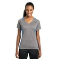 thumbnail image 1 of Sport-Tek Ladies Heather Colorblock Contender Neck Tee-3XL (Vintage Heather/ Carolina Blue), 1 of 6