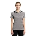 thumbnail image 1 of Sport-Tek Ladies Heather Colorblock Contender Polo-S (Vintage Heather/ Black), 1 of 6