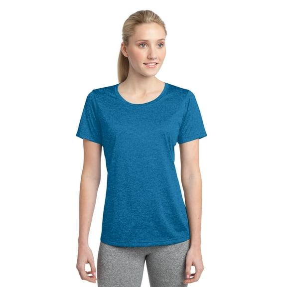 Sport-Tek Ladies Heather Contender Scoop Neck Tee