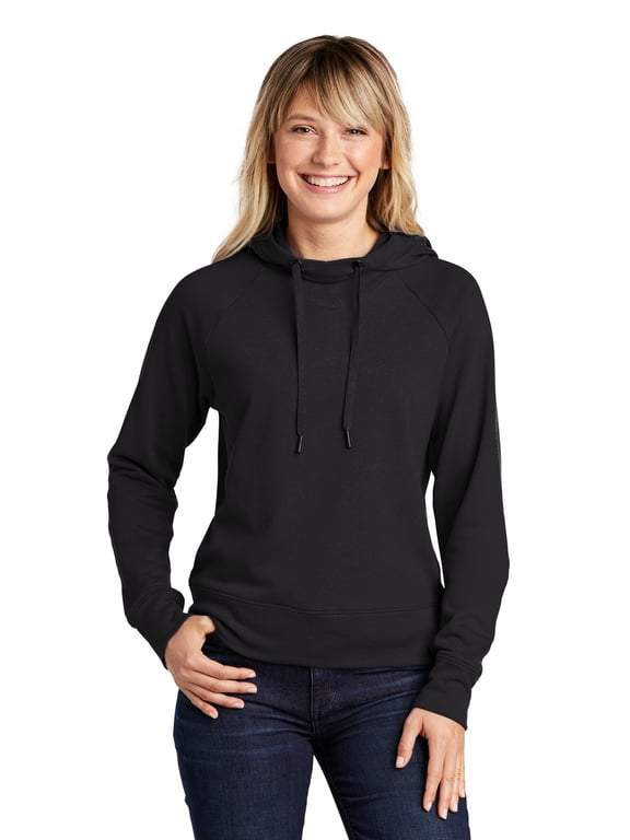 Ladies Lightweight French Terry Pullover Hoodie. LST272