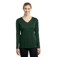 thumbnail image 1 of Sport-Tek Ladies Long Sleeve PosiCharge Competitor V Neck Tee-2XL (Forest Green), 1 of 6
