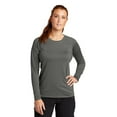 thumbnail image 1 of Sport-Tek  Ladies Long Sleeve Rashguard Tee. LST470LS - 3XL Dark Smoke Grey, 1 of 4