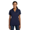 thumbnail image 1 of Sport-Tek Ladies Micropique Sport Wick Piped Polo-M (True Navy/ White), 1 of 6