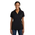 thumbnail image 1 of Sport-Tek Ladies Micropique Sport Wick Piped Polo-S (Black/ True Red), 1 of 6