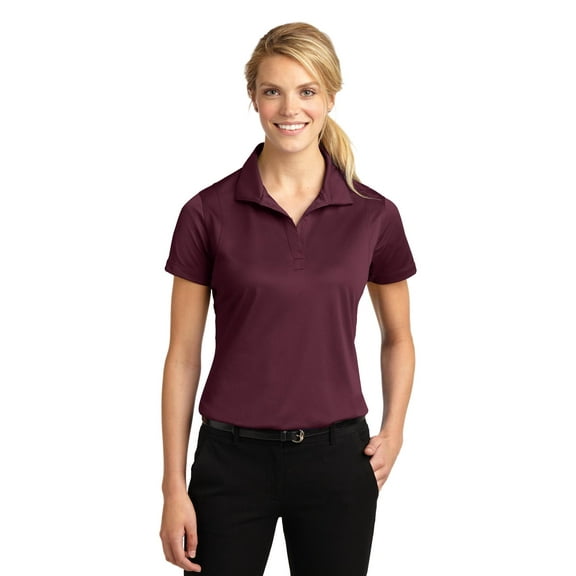 Sport-Tek Ladies Micropique Sport Wick Polo-M (Maroon)