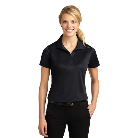 Sport-Tek Ladies Micropique Sport Wick Polo-XL (Black)