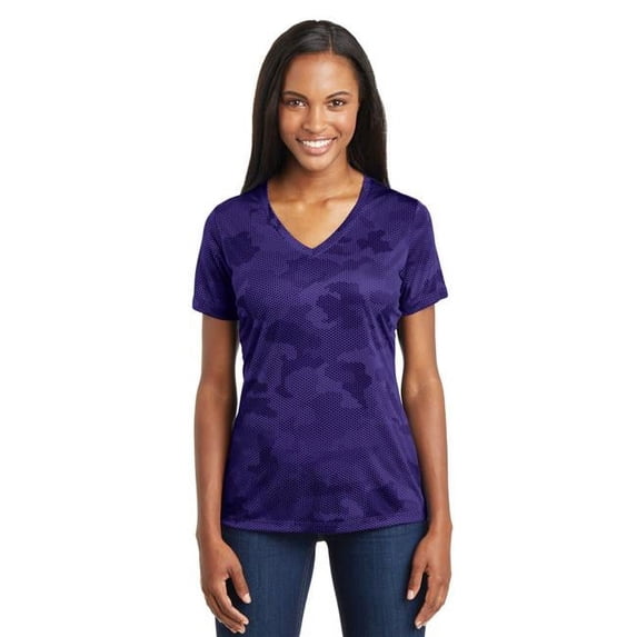Sport-Tek Ladies Moisture Wick Polyester Short Sleeve Basic Tee Blouse