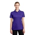 thumbnail image 1 of Sport-Tek Ladies PosiCharge Active Textured Colorblock Polo-S (Purple/ Grey), 1 of 6