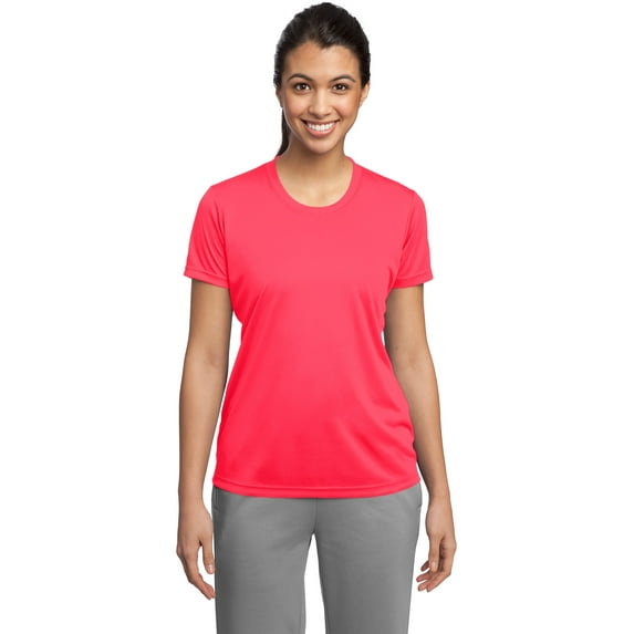 Sport-Tek Ladies PosiCharge Competitor Tee-L (Hot Coral)