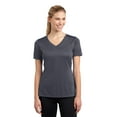 thumbnail image 1 of Sport-Tek Ladies PosiCharge Competitor V Neck Tee-M (Iron Grey), 1 of 6
