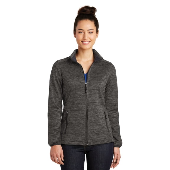 Sport-Tek Ladies PosiCharge Electric Heather Soft Shell Jacket. LST30