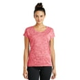 thumbnail image 1 of Sport-Tek Ladies PosiCharge Electric Heather Sporty Tee-XS (Deep Red Electric), 1 of 2