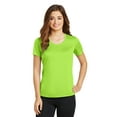 thumbnail image 1 of Sport-Tek Ladies PosiCharge Elevate Scoop Neck Tee-3XL (Lime Shock), 1 of 6