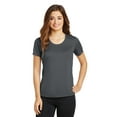 thumbnail image 1 of Sport-Tek Ladies PosiCharge Elevate Scoop Neck Tee-M (Iron Grey), 1 of 6