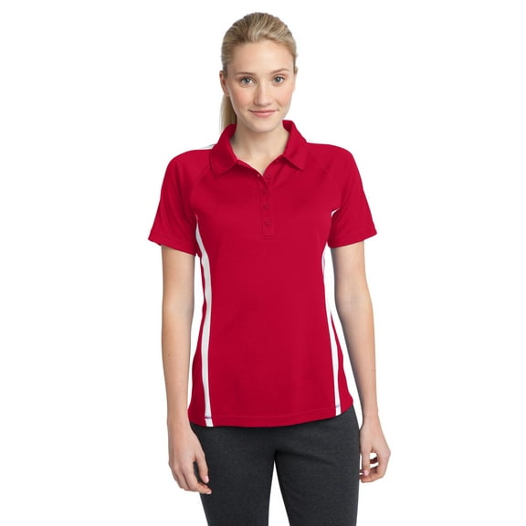Sport-Tek ® Ladies PosiCharge ® Micro-Mesh Colorblock Polo. LST685
