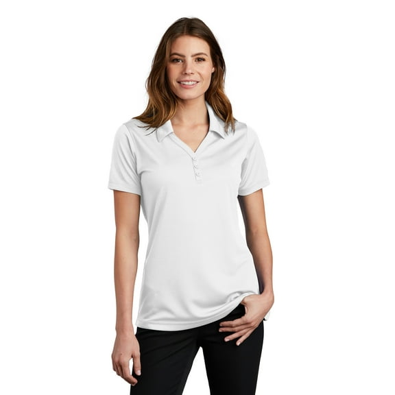 Sport-Tek Ladies PosiCharge Micro Mesh Polo-2XL (White)