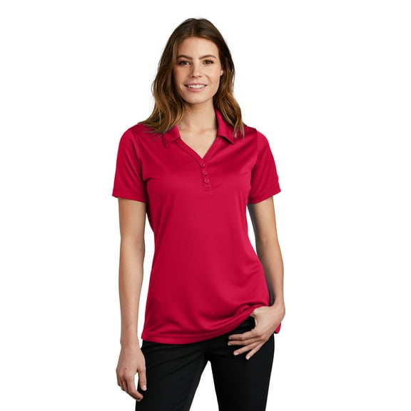 Sport-Tek Ladies PosiCharge Micro Mesh Polo-L (True Red)