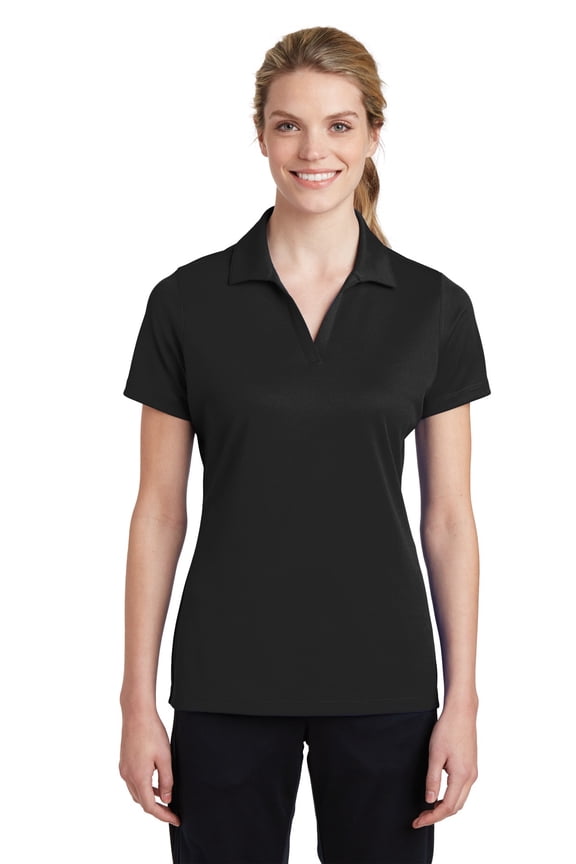 Ladies PosiCharge RacerMesh Polo-L (Black)