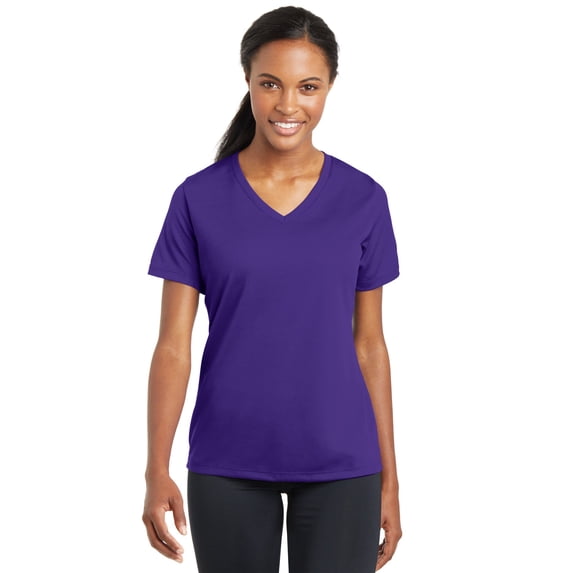 Sport-Tek ® Ladies PosiCharge ® RacerMesh ® V-Neck Tee. LST340