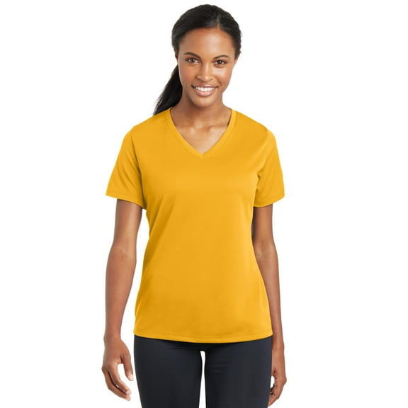 Sport-Tek Ladies PosiCharge RacerMesh V-Neck Tee