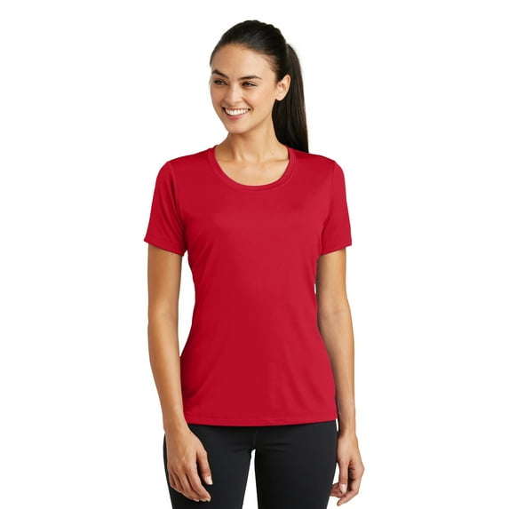 Sport-Tek Ladies PosiCharge Tough Tee-3XL (Deep Red)