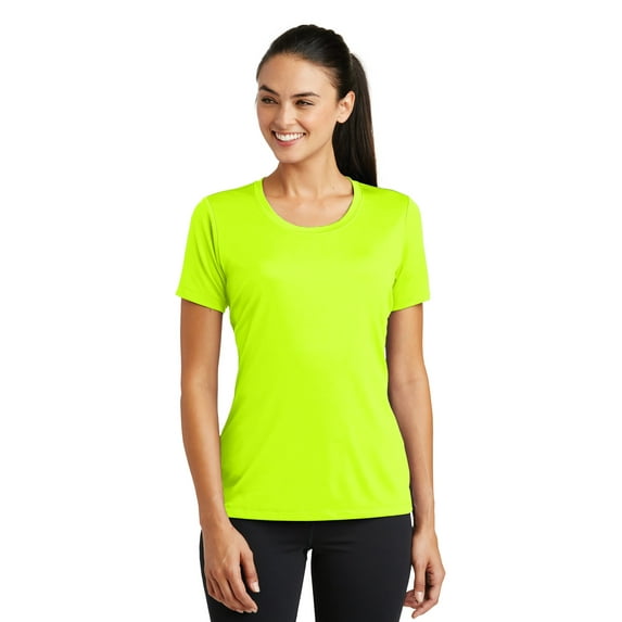 Sport-Tek Ladies PosiCharge Tough Tee-S (Neon Yellow)