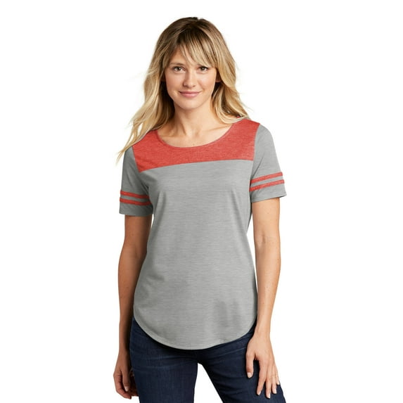 Sport-Tek Ladies PosiCharge Tri-Blend Wicking Fan Tee. LST403