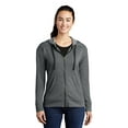 thumbnail image 1 of Sport-Tek Ladies PosiCharge Tri-Blend Wicking Fleece Full-Zip Hooded Jacket LST293, 1 of 4