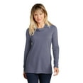 thumbnail image 1 of Sport-Tek Ladies PosiCharge Tri-Blend Wicking Long Sleeve Hoodie LST406, 1 of 4