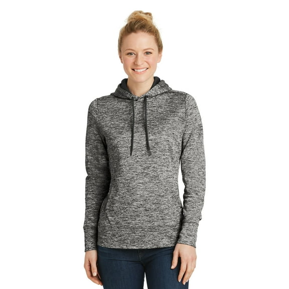 Sport-Tek Ladies PosiChargeElectric Heather Fleece Hooded Pullover