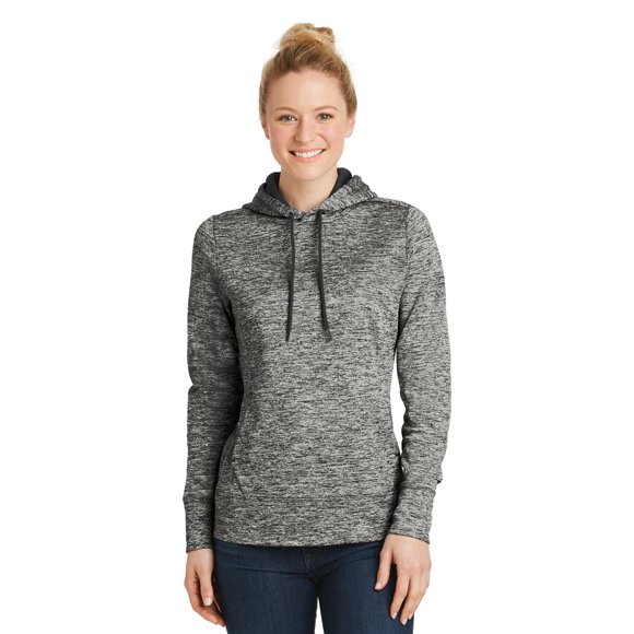 Sport-Tek Ladies PosiChargeElectric Heather Fleece Hooded Pullover