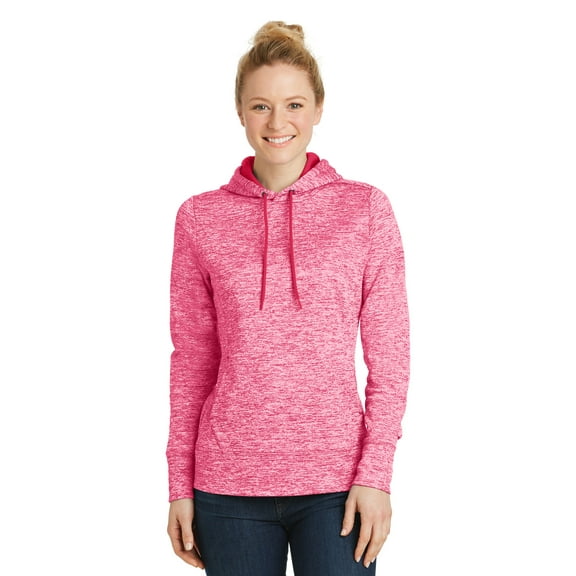 Sport-Tek Ladies PosiChargeElectric Heather Fleece Hooded Pullover