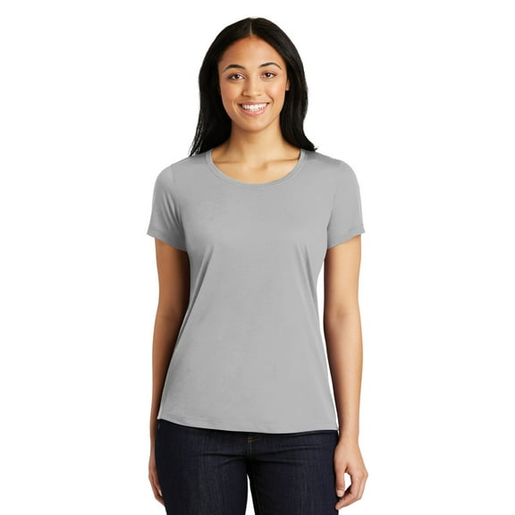 Sport-Tek Ladies Posicharge Competitor Cotton Touch Scoop Neck Tee