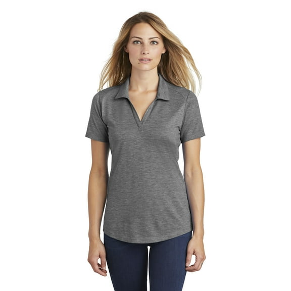Sport-Tek Ladies Posicharge Tri-Blend Wicking Polo