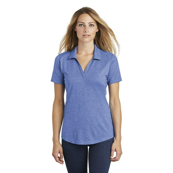 Sport-Tek Ladies Posicharge Tri-Blend Wicking Polo