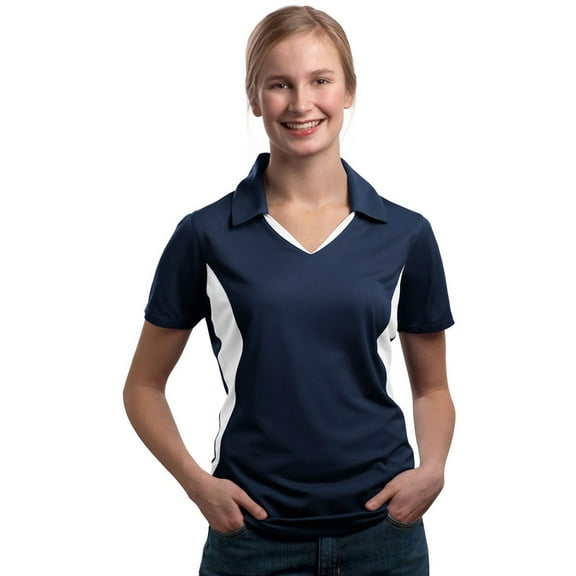 Sport-Tek Ladies Side Blocked Micropique Sport-Wick Polo. LST655