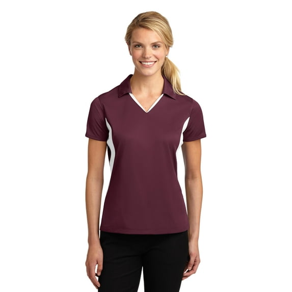 Sport-Tek ® Ladies Side Blocked Micropique Sport-Wick ® Polo. LST655