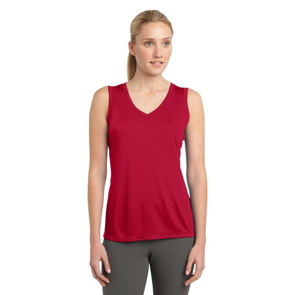 Sport-Tek Ladies Sleeveless PosiCharge Competitor V-Neck Tee